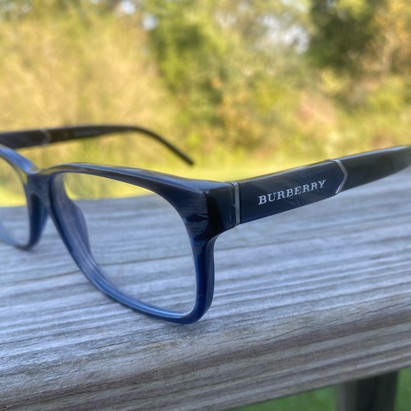 Burberry glasses frames men’s B2150 3419 Made in Italy blue and black